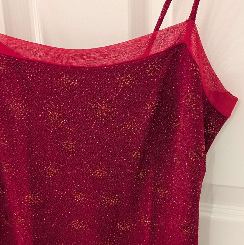 Red Sparkly Stretchy Bodycon Dress Homecoming